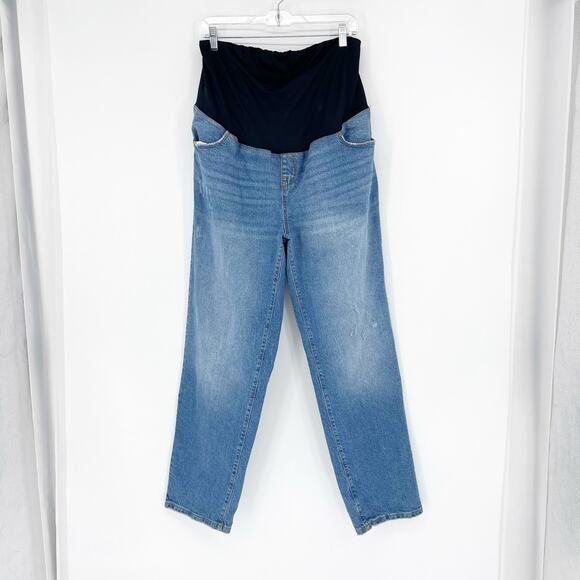 Ingrid + Isabel 90s Straight Maternity Jean Size 14 - Picture 1 of 12
